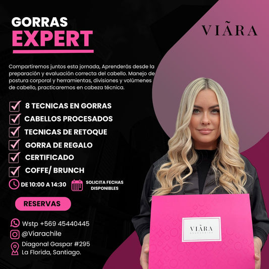 CURSO GORRAS EXPERT 26-05-2025 Santiago - Curso Peluqueria, Curso Estilista, Perfeccionamiento Mechas, Curso Gorra Peluqueria, Curso Rubias.
