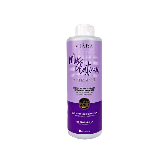 MIX PLATINUM 1 LITRO - Matizador, Mascara Matizadora, Matizante, Corrector para Rubios, Tonalizante, Platinado.