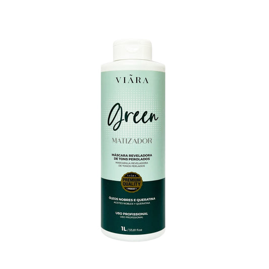 GREEN 1 LITRO - Matizador, Mascara Matizadora, Matizante, Corroctor para Rubios, Tonalizante, Perlado.