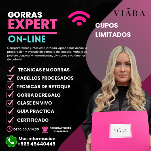 CURSO GORRAS EXPERT ONLINE 23 y 24 de Mayo - Curso Peluqueria, Curso Estilista, Perfeccionamiento Mechas, Curso Gorra Peluqueria, Curso Rubias.